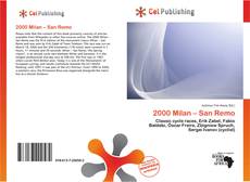 Capa do livro de 2000 Milan – San Remo 