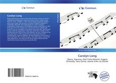 Carolyn Long kitap kapağı