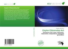 Copertina di Ceylon Citizenship Act