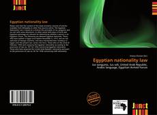 Copertina di Egyptian nationality law