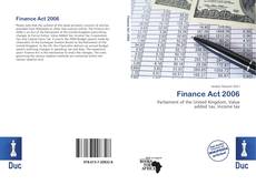 Bookcover of Finance Act 2006