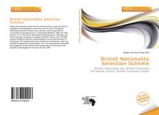 Couverture de British Nationality Selection Scheme