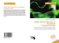 Bookcover of 2009 World Women's Handball Championship