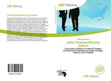 Couverture de John Charles Horsey James