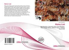 Portada del libro de Heinz List
