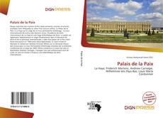 Copertina di Palais de la Paix