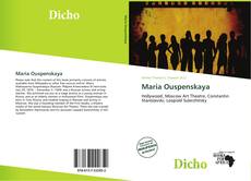 Maria Ouspenskaya kitap kapağı