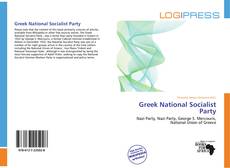 Bookcover of Greek National Socialist Party