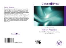 Bookcover of Hubert Klausner