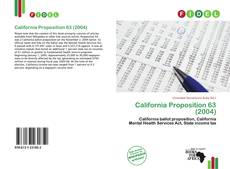 Bookcover of California Proposition 63 (2004)