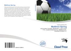 Bookcover of Matthew Spring