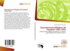 Bookcover of Championnat d'Algérie de Football 1992-1993