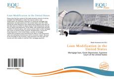 Bookcover of Loan Modification in the United States