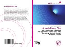 Capa do livro de Ananda Ranga Pillai 