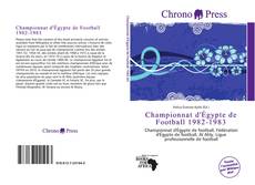 Bookcover of Championnat d'Égypte de Football 1982-1983