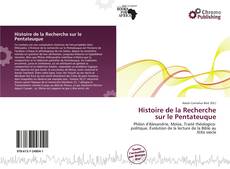 Обложка Histoire de la Recherche sur le Pentateuque