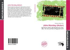 Buchcover von John Horsley (Actor)