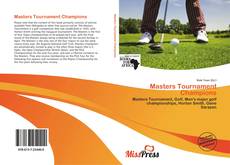 Bookcover of Masters Tournament Champions