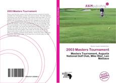 2003 Masters Tournament kitap kapağı