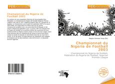 Bookcover of Championnat du Nigeria de Football 2003