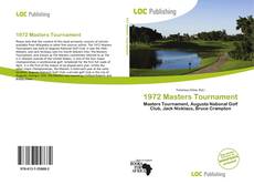 Capa do livro de 1972 Masters Tournament 