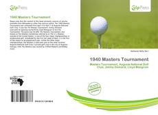 Bookcover of 1940 Masters Tournament