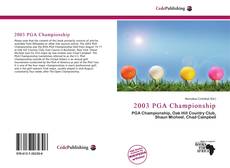 Capa do livro de 2003 PGA Championship 