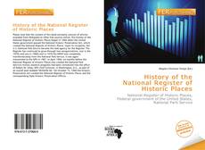 Bookcover of History of the National Register of Historic Places