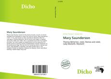 Bookcover of Mary Saunderson