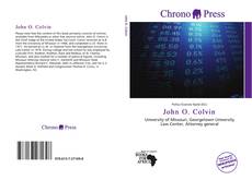 Bookcover of John O. Colvin