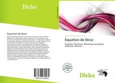 Copertina di Équation de Dirac