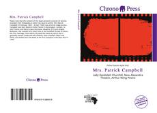 Capa do livro de Mrs. Patrick Campbell 