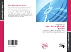 Buchcover von John Boxer (British Actor)