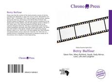 Capa do livro de Betty Balfour 