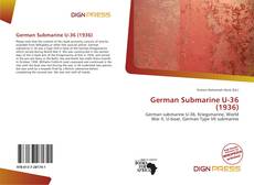 Couverture de German Submarine U-36 (1936)