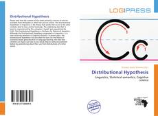 Bookcover of Distributional Hypothesis