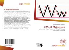 Couverture de C.M.I.M. Matthiessen