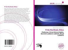 Capa do livro de Frits Korthals Altes 