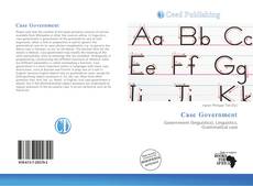 Bookcover of Case Government