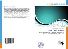 Bookcover of MG 151 Cannon