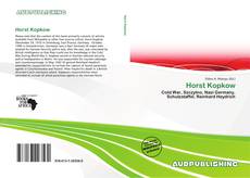 Portada del libro de Horst Kopkow