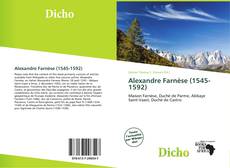 Portada del libro de Alexandre Farnèse (1545-1592)