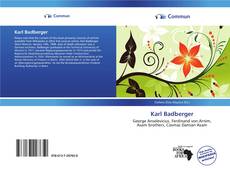 Capa do livro de Karl Badberger 