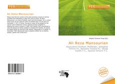 Buchcover von Ali Reza Mansourian