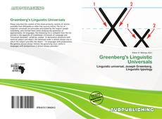 Portada del libro de Greenberg's Linguistic Universals