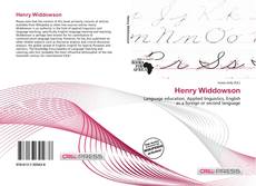 Couverture de Henry Widdowson