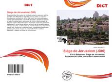 Couverture de Siège de Jérusalem (-586)