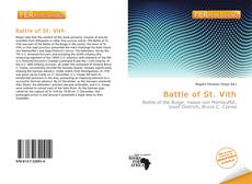 Bookcover of Battle of St. Vith