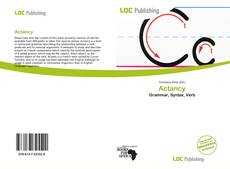 Bookcover of Actancy