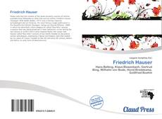 Bookcover of Friedrich Hauser